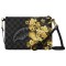 SPRAYGROUND GOLD FLORAL REMIX CROSSBODY POUCHETTE Μαύρο